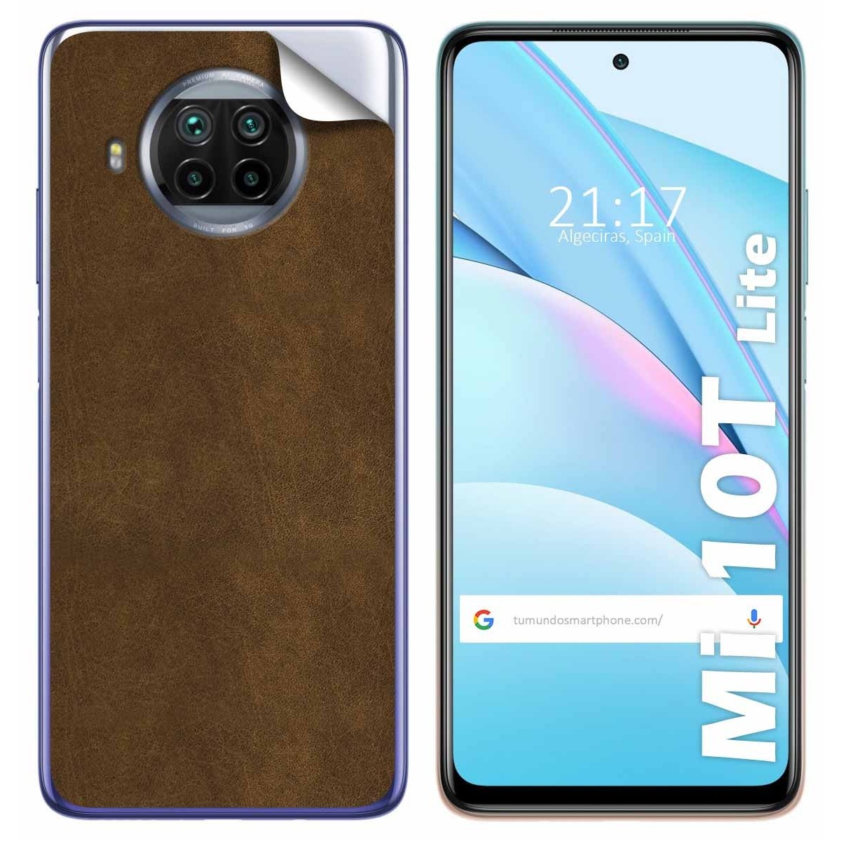 Pegatina Vinilo Autoadhesiva Textura Piel para Xiaomi Mi 10T Lite