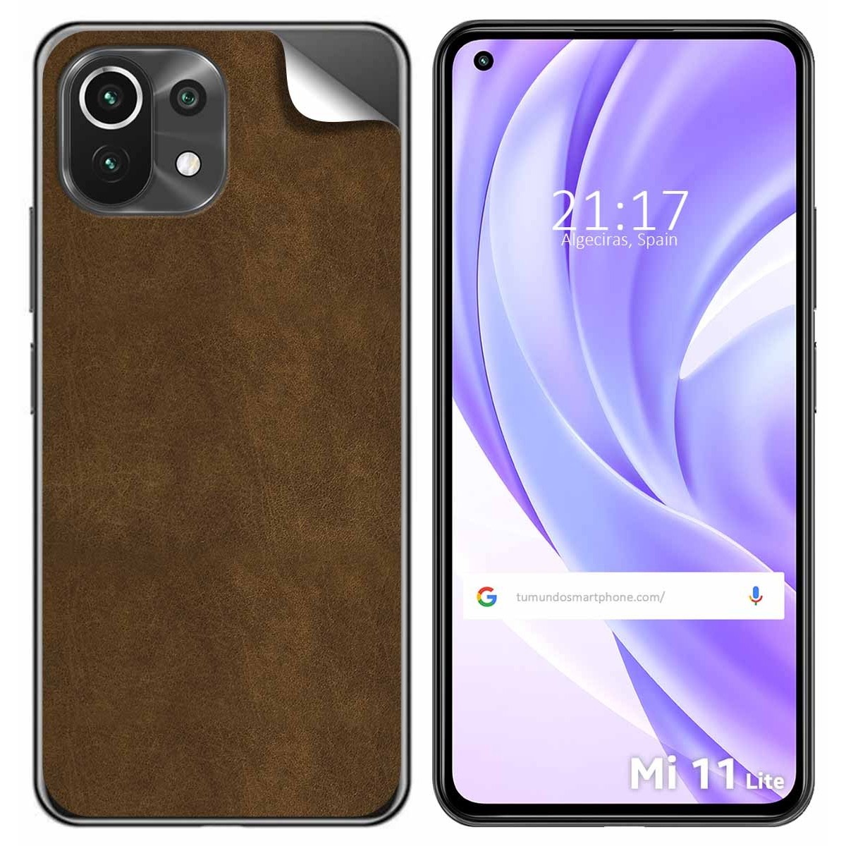 Pegatina Vinilo Autoadhesiva Textura Piel para Xiaomi Mi 11 Lite 4G / 5G / 5G NE