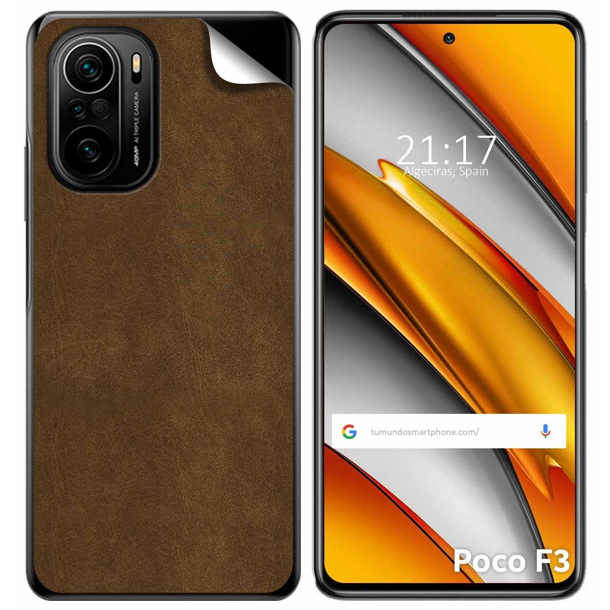 Pegatina Vinilo Autoadhesiva Textura Piel para Xiaomi POCO F3 5G / Mi 11i 5G