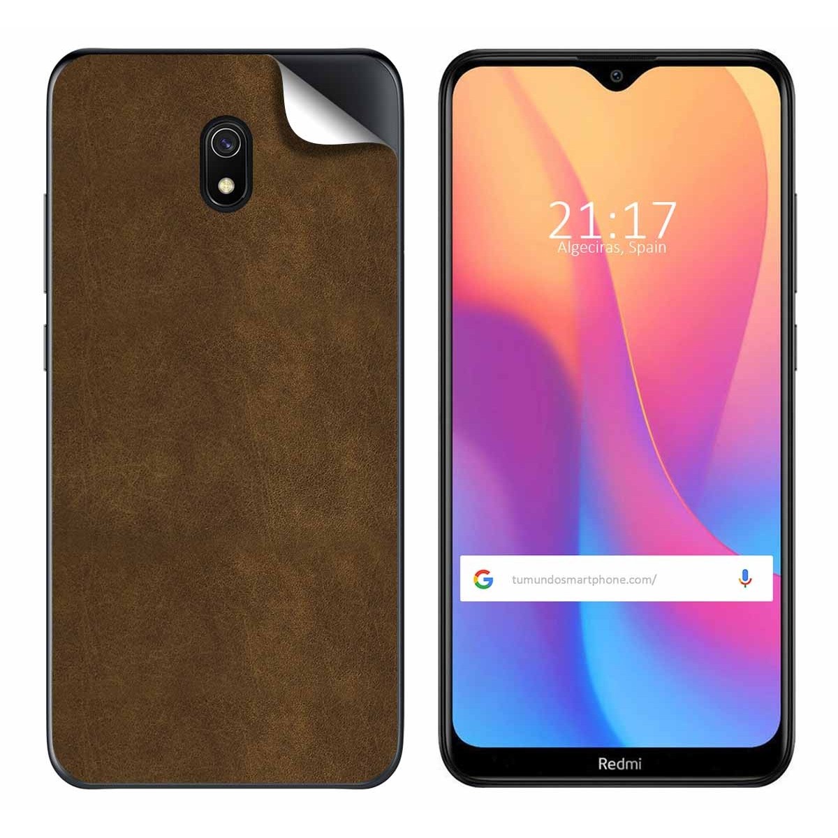 Pegatina Vinilo Autoadhesiva Textura Piel para Xiaomi Redmi 8A