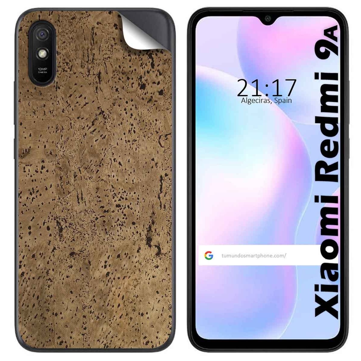Pegatina Vinilo Autoadhesiva Textura Corcho para Xiaomi Redmi 9A / 9AT