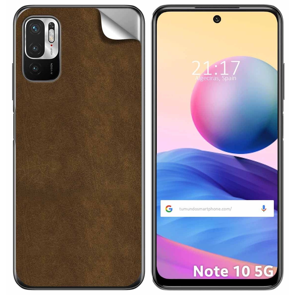 Pegatina Vinilo Autoadhesiva Textura Piel para Xiaomi Redmi Note 10 5G / POCO M3 PRO 5G