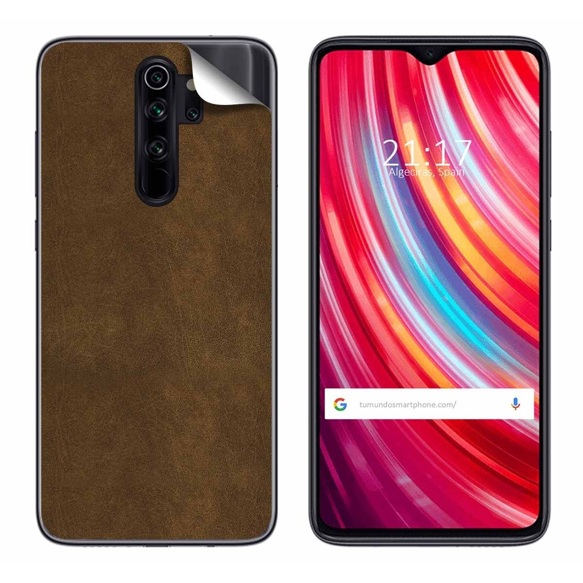 Pegatina Vinilo Autoadhesiva Textura Piel para Xiaomi Redmi Note 8 Pro