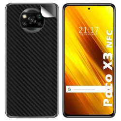 Pegatina Vinilo Autoadhesiva Textura Carbono para Xiaomi POCO X3 NFC / X3 Pro