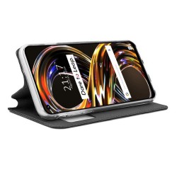 Funda Libro Soporte con Ventana para Realme 8i color Negra 2