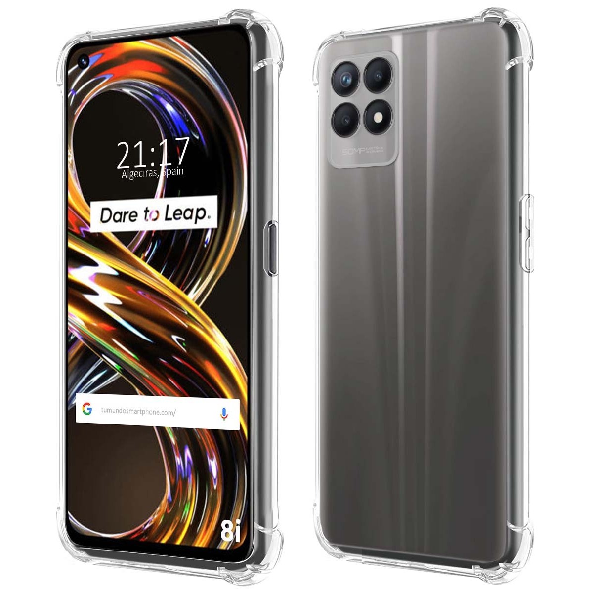 Funda Silicona Antigolpes Transparente para Realme 8i
