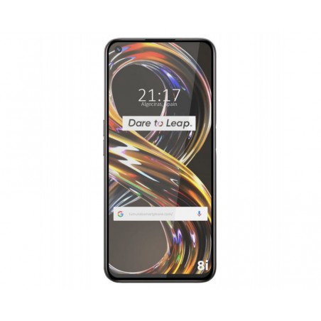 Protector Cristal Templado Completo 5D Full Glue Negro para Realme 8i Vidrio