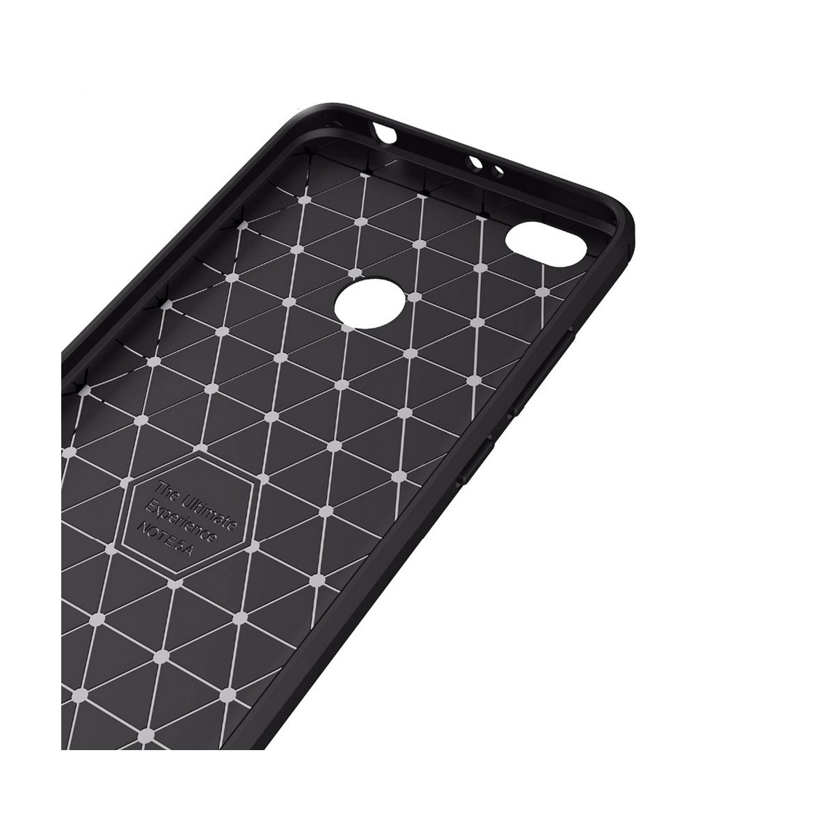 Funda Gel Tpu Tipo Carbon Negra para Xiaomi Redmi Note 5A Pro / 5A Prime