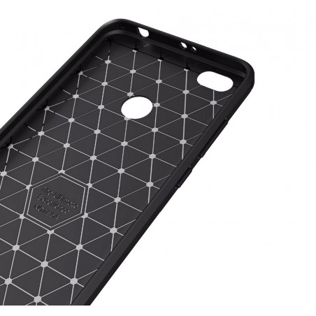 Funda Gel Tpu Tipo Carbon Negra para Xiaomi Redmi Note 5A Pro / 5A Prime