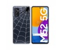 Funda Silicona Transparente para Samsung Galaxy M52 5G diseño Araña Dibujos