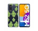 Funda Silicona Transparente para Samsung Galaxy M52 5G diseño Cactus Dibujos