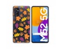 Funda Silicona Transparente para Samsung Galaxy M52 5G diseño Otoño Dibujos