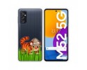 Funda Silicona Transparente para Samsung Galaxy M52 5G diseño Tigre Dibujos