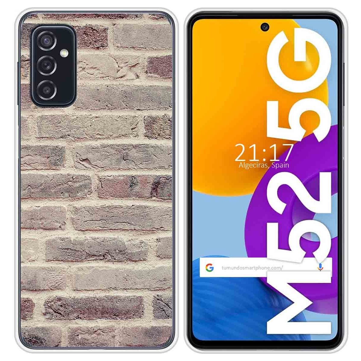 Funda Silicona para Samsung Galaxy M52 5G diseño Ladrillo 01 Dibujos
