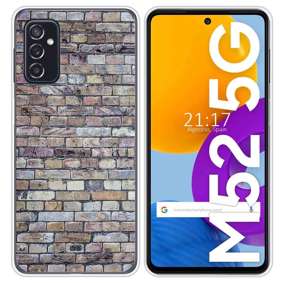 Funda Silicona para Samsung Galaxy M52 5G diseño Ladrillo 02 Dibujos