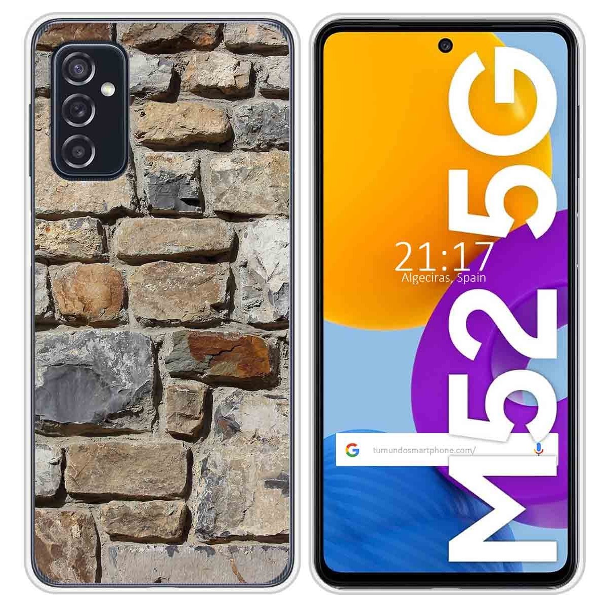 Funda Silicona para Samsung Galaxy M52 5G diseño Ladrillo 03 Dibujos