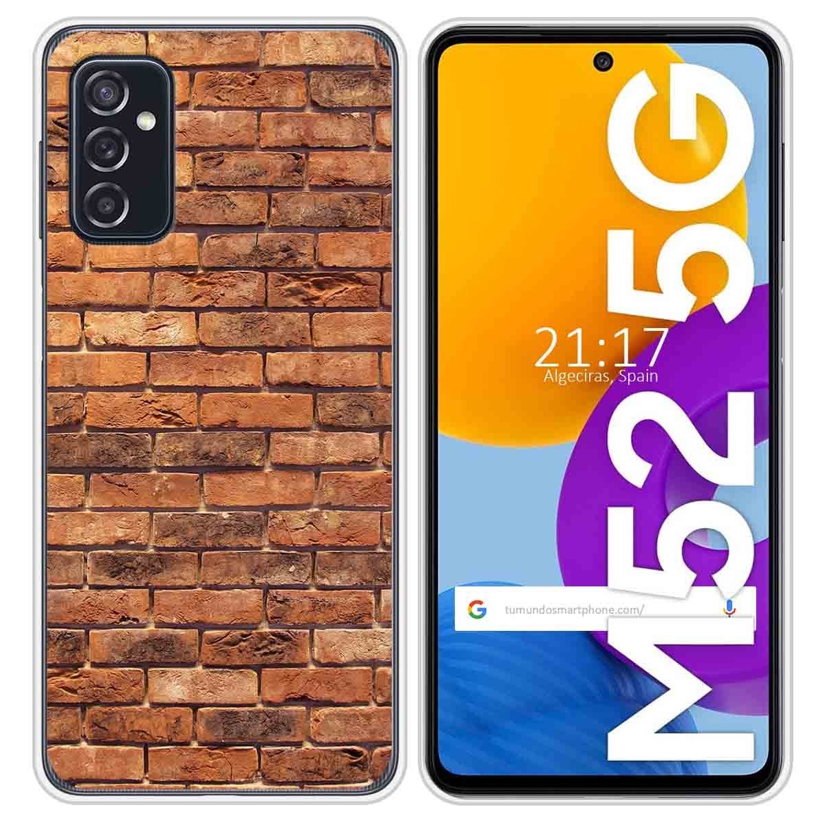 Funda Silicona para Samsung Galaxy M52 5G diseño Ladrillo 04 Dibujos