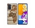Funda Silicona para Samsung Galaxy M52 5G diseño Madera 07 Dibujos