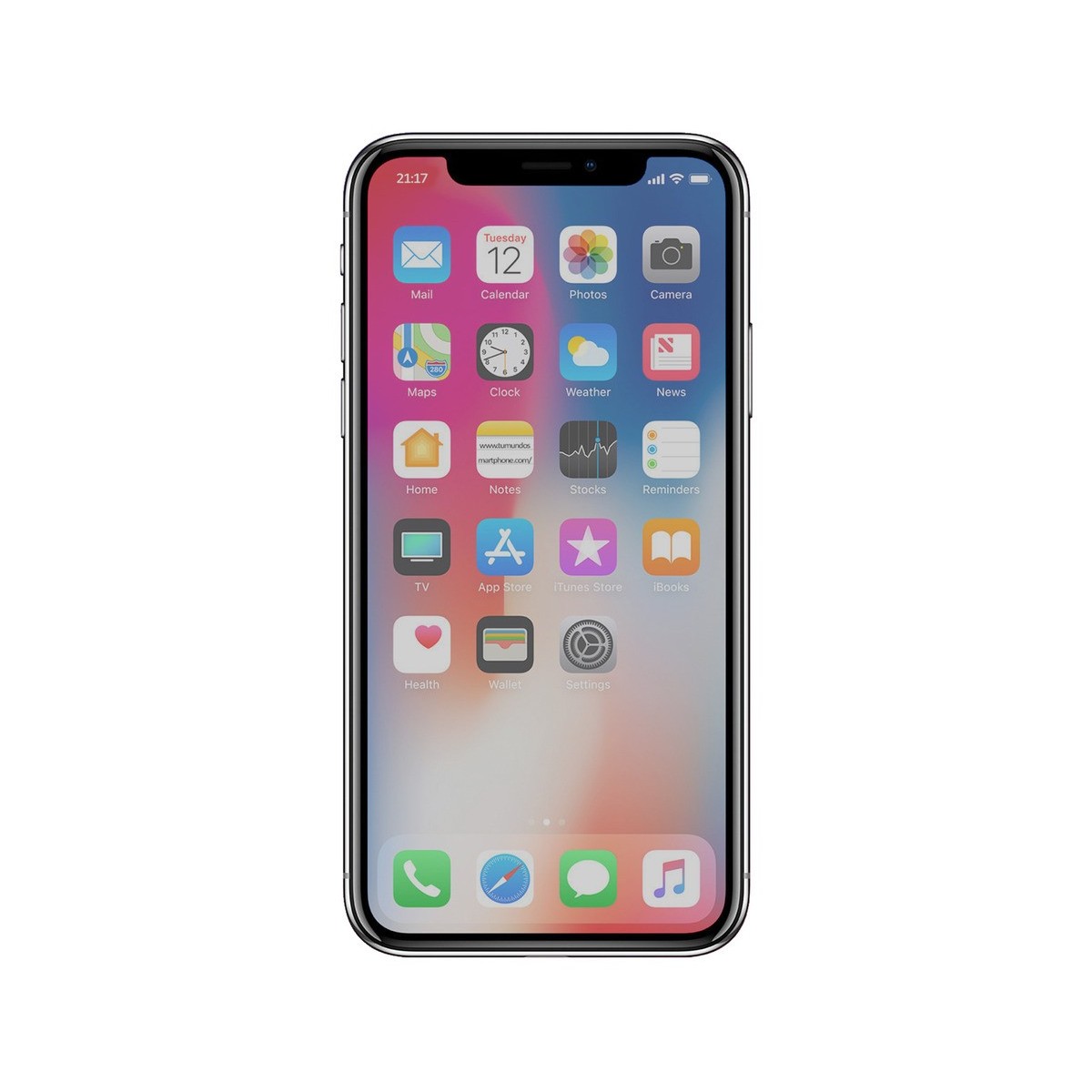 Protector Cristal Templado Frontal Completo Negro para Iphone X / XS Vidrio