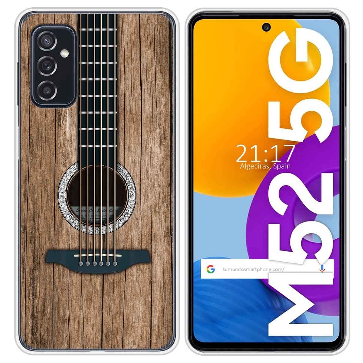 Funda Silicona para Samsung Galaxy M52 5G diseño Madera 11 Dibujos