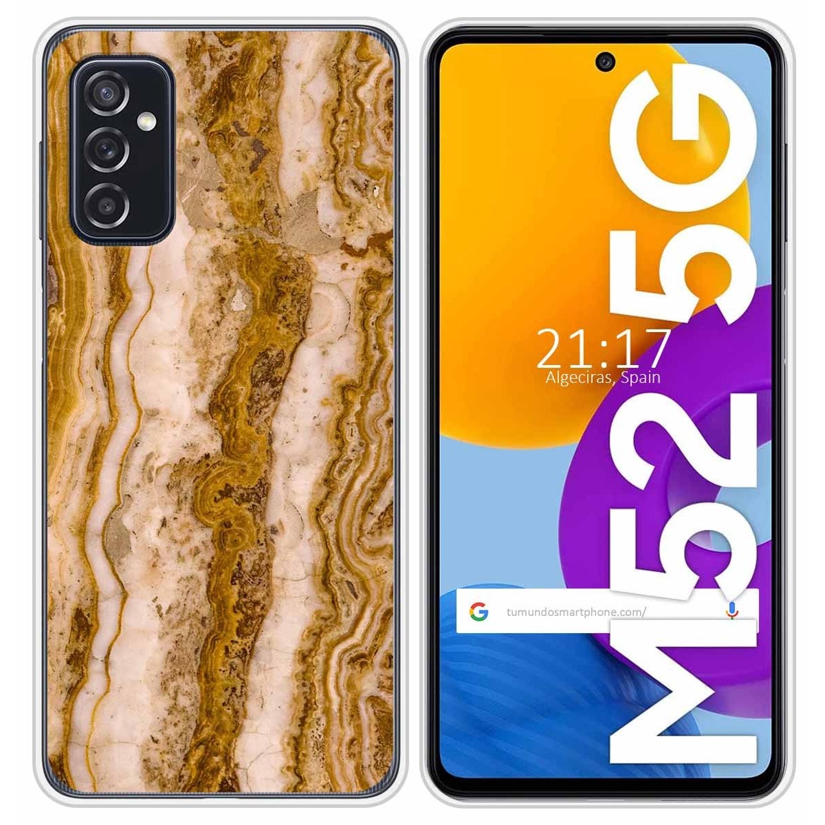 Funda Silicona para Samsung Galaxy M52 5G diseño Mármol 10 Dibujos