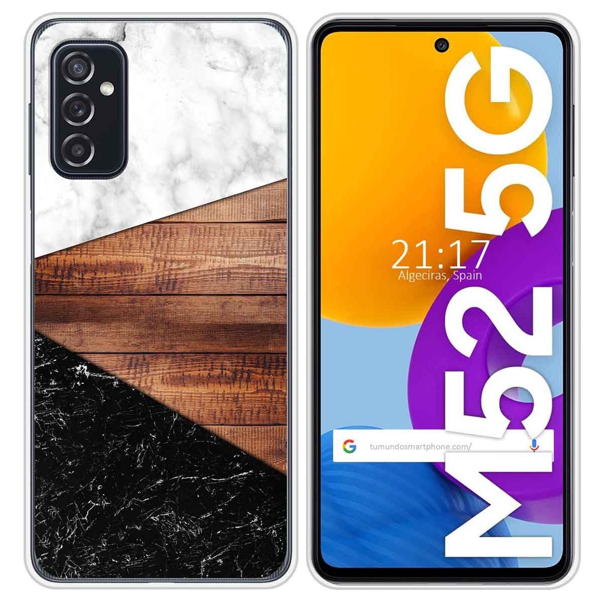 Funda Silicona para Samsung Galaxy M52 5G diseño Mármol 11 Dibujos