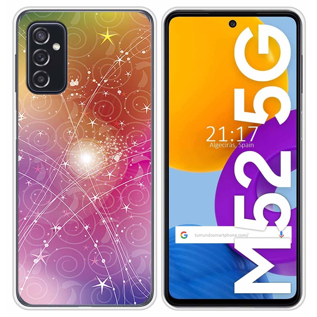 Funda Silicona para Samsung Galaxy M52 5G diseño Abstracto Dibujos