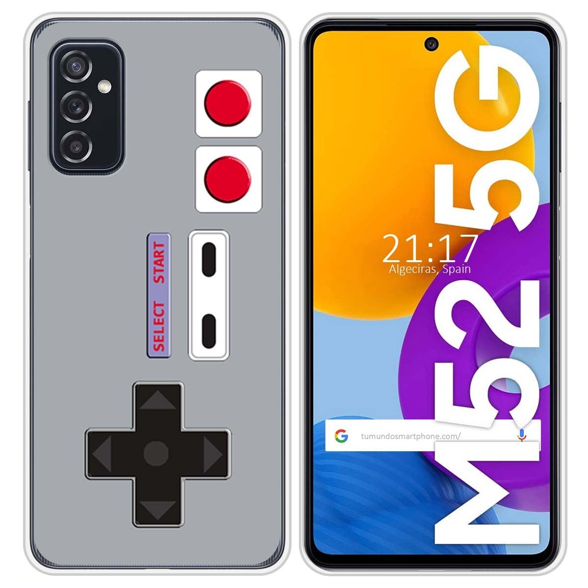 Funda Silicona para Samsung Galaxy M52 5G diseño Consola Dibujos