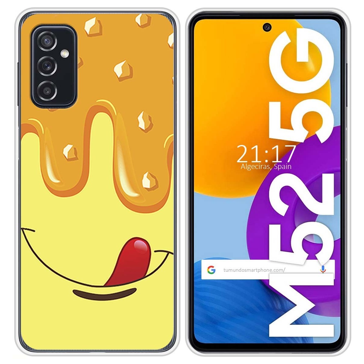Funda Silicona para Samsung Galaxy M52 5G diseño Helado Vainilla Dibujos