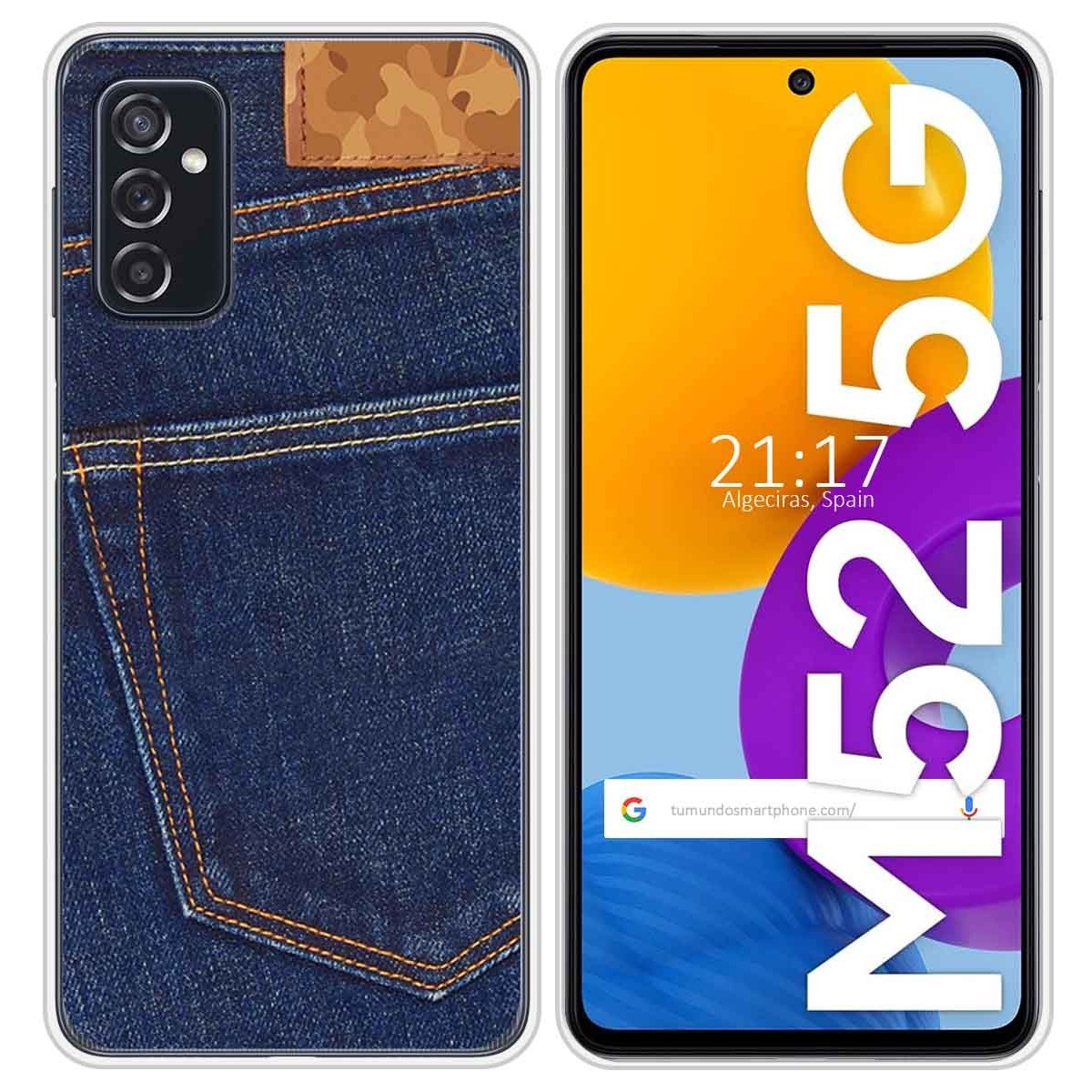 Funda Silicona para Samsung Galaxy M52 5G diseño Vaquero Dibujos