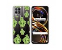 Funda Silicona Transparente para Realme 8i diseño Cactus Dibujos