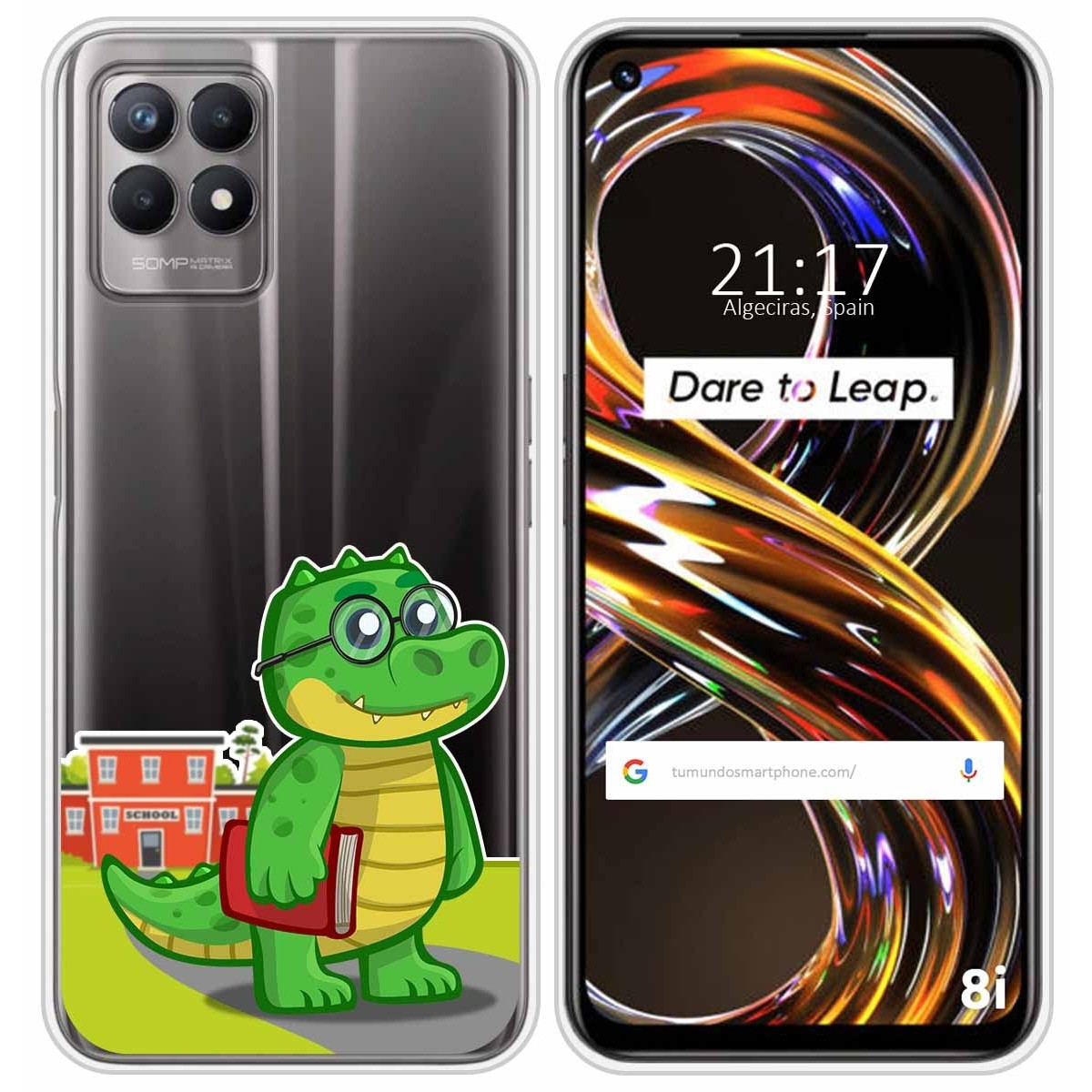 Funda Silicona Transparente para Realme 8i diseño Coco Dibujos