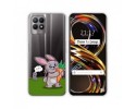 Funda Silicona Transparente para Realme 8i diseño Conejo Dibujos