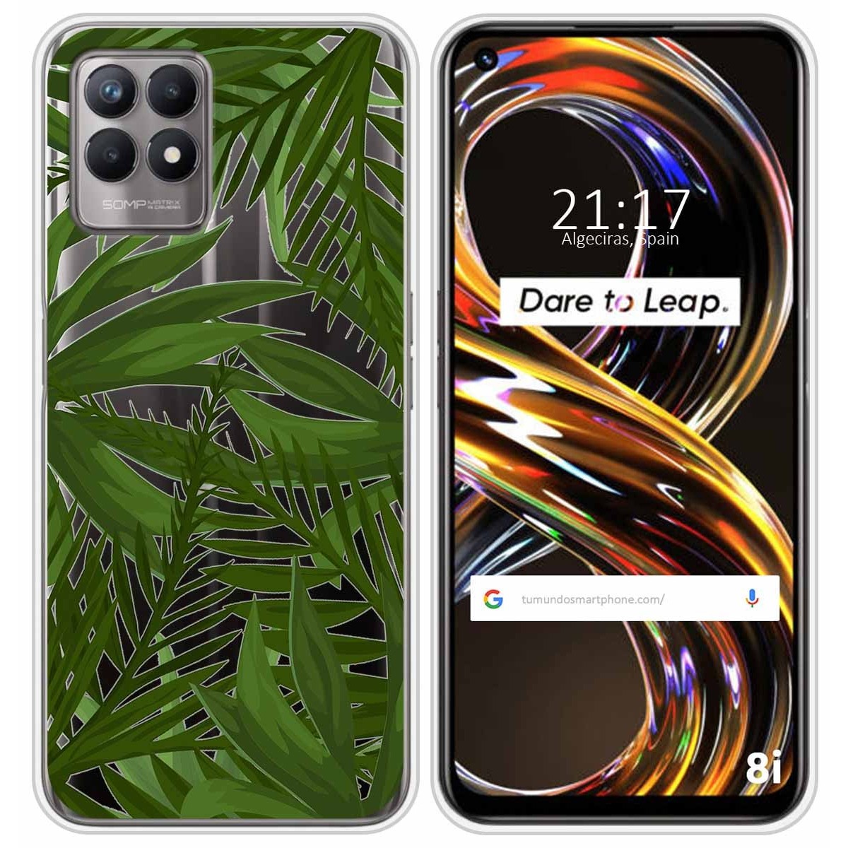 Funda Silicona Transparente para Realme 8i diseño Jungla Dibujos