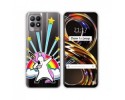 Funda Silicona Transparente para Realme 8i diseño Unicornio Dibujos