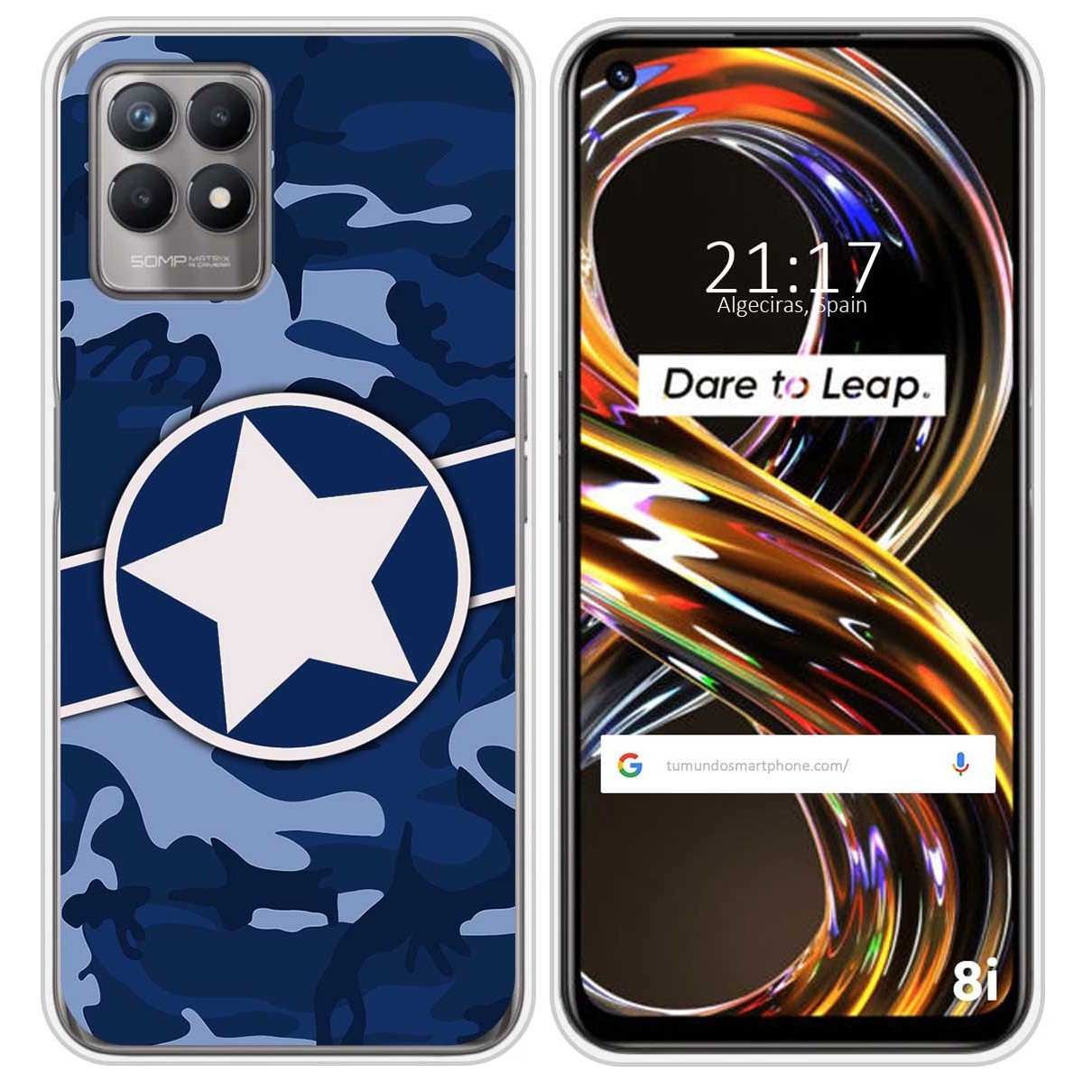 Funda Silicona para Realme 8i diseño Camuflaje 03 Dibujos