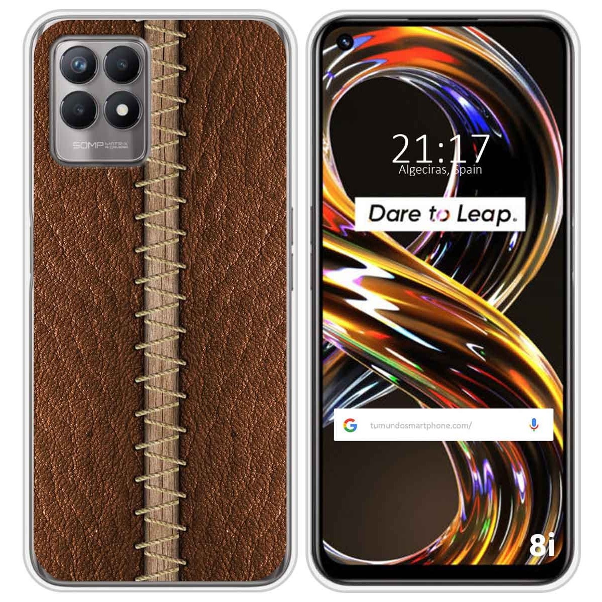 Funda Silicona para Realme 8i diseño Cuero 01 Dibujos