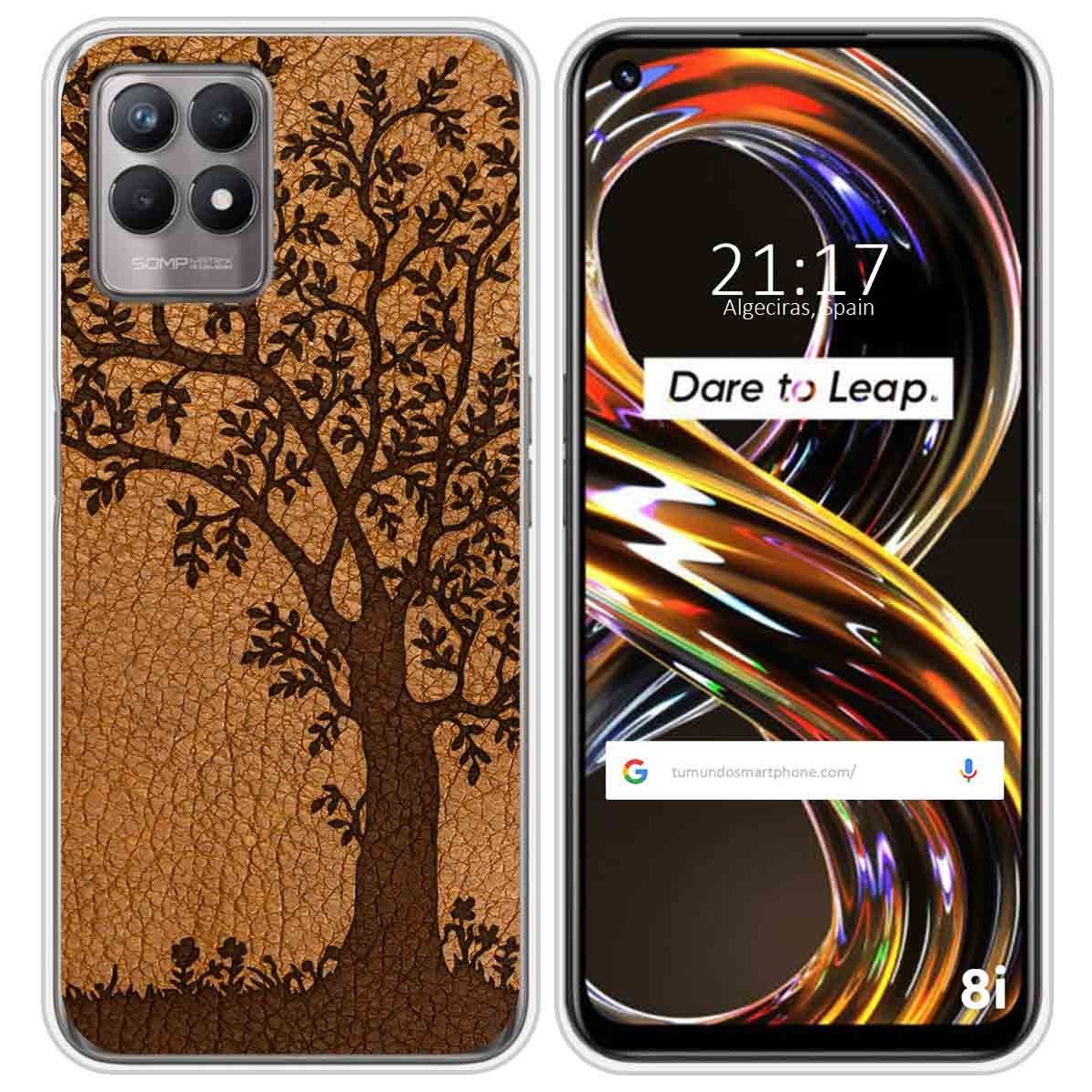 Funda Silicona para Realme 8i diseño Cuero 03 Dibujos