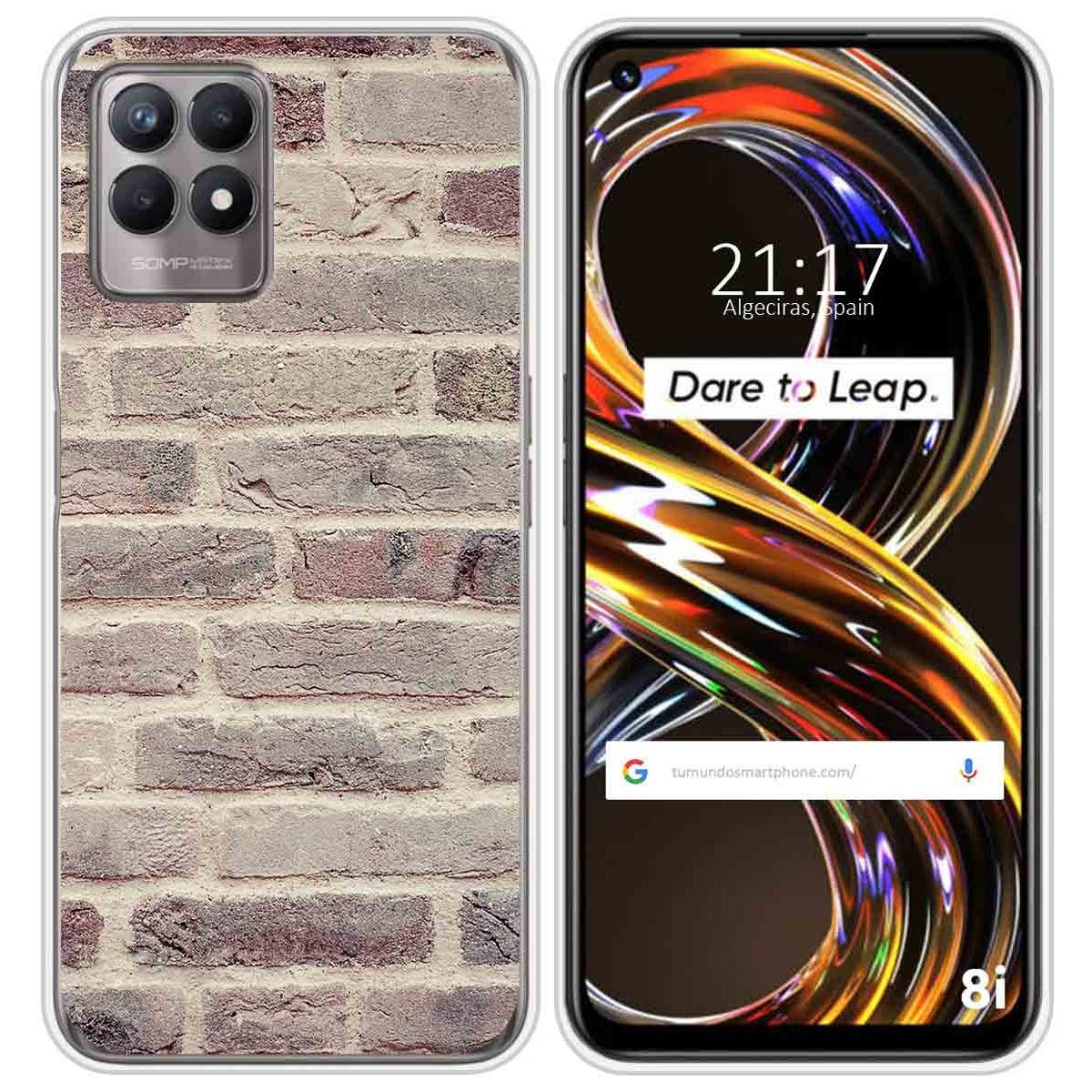 Funda Silicona para Realme 8i diseño Ladrillo 01 Dibujos