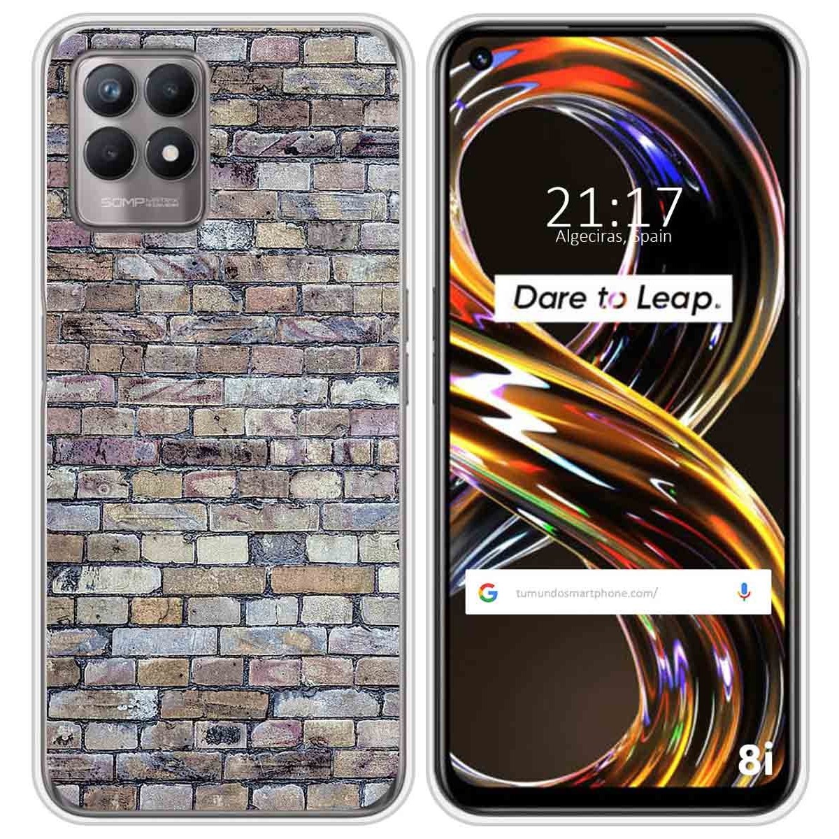Funda Silicona para Realme 8i diseño Ladrillo 02 Dibujos