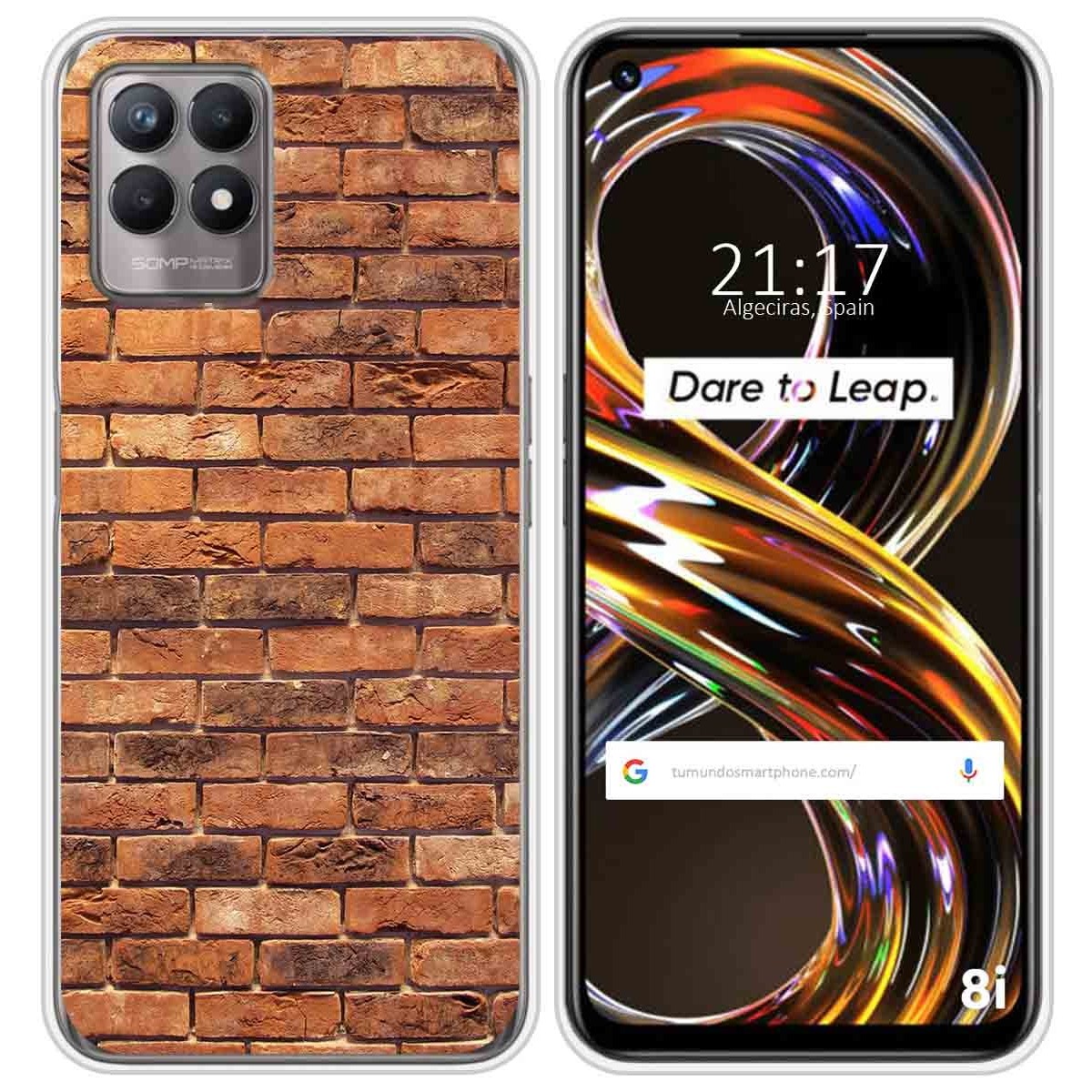 Funda Silicona para Realme 8i diseño Ladrillo 04 Dibujos