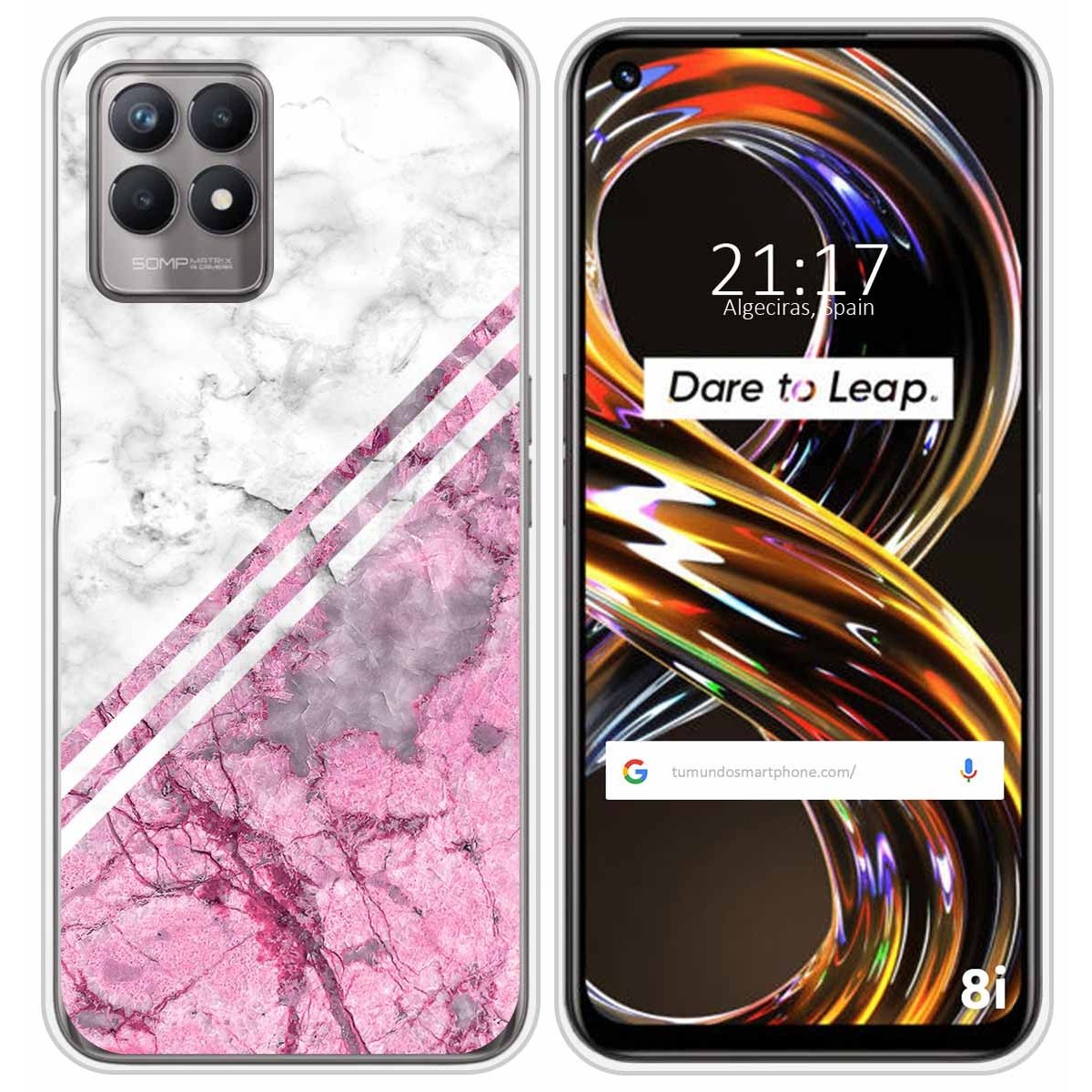 Funda Silicona para Realme 8i diseño Mármol 03 Dibujos