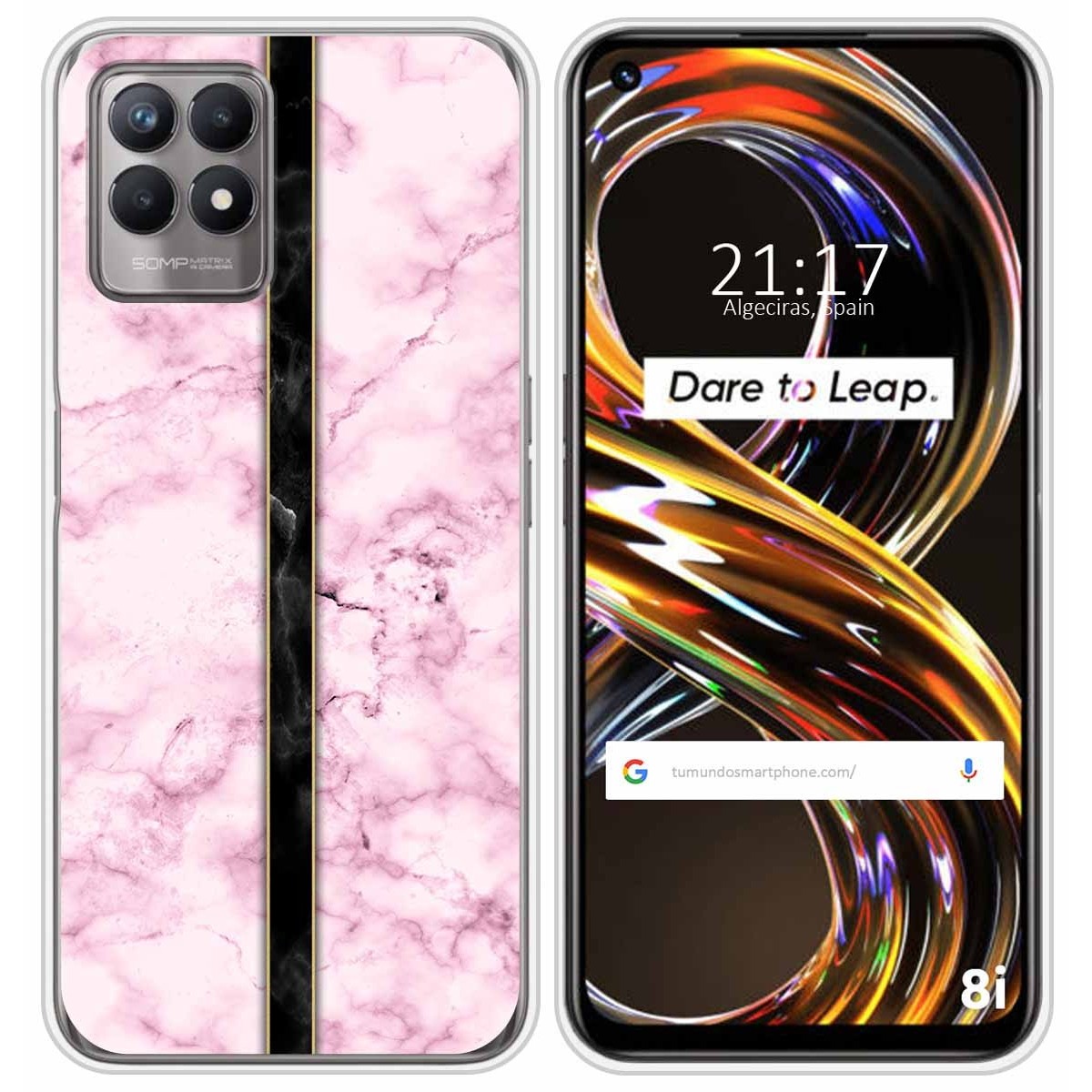 Funda Silicona para Realme 8i diseño Mármol 04 Dibujos