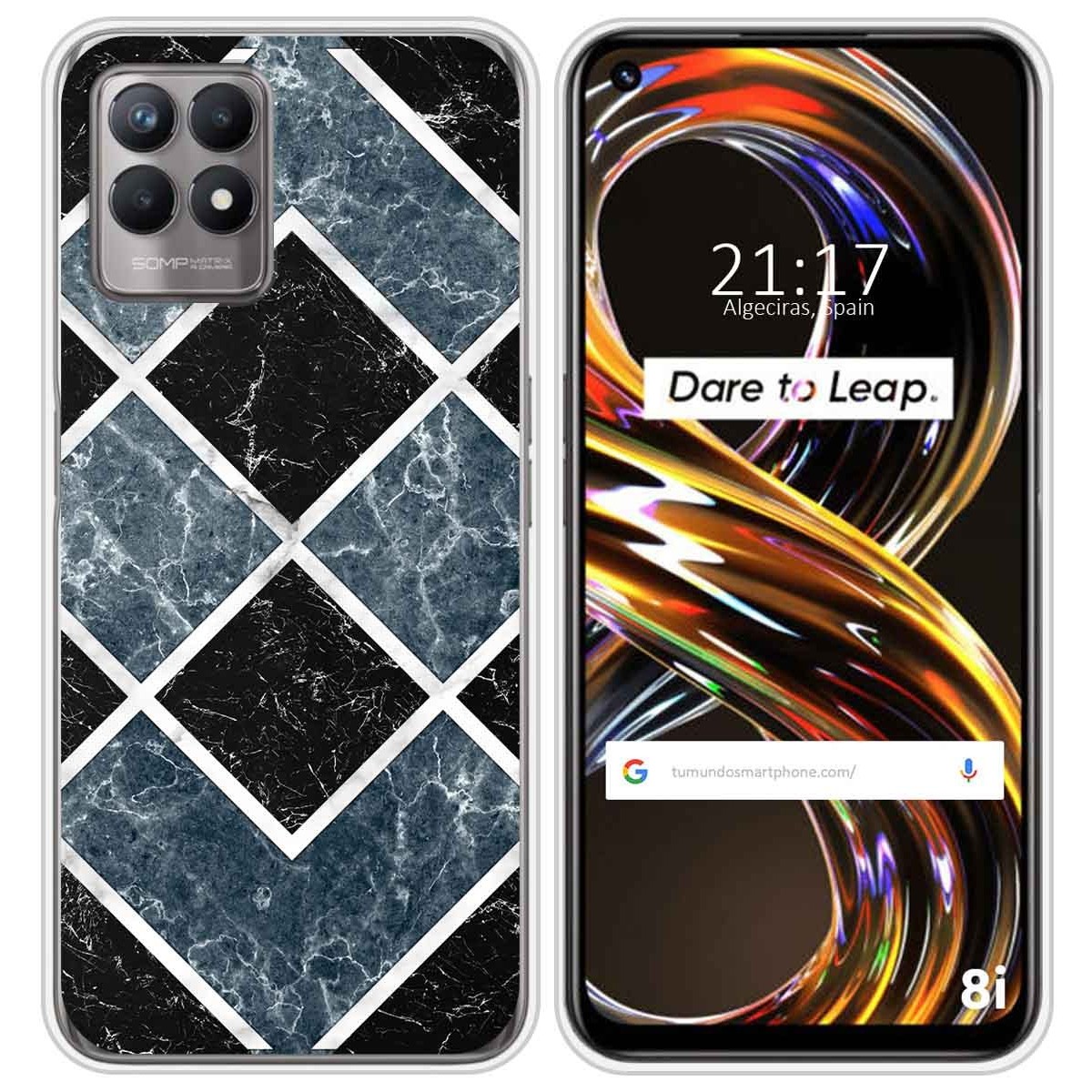 Funda Silicona para Realme 8i diseño Mármol 06 Dibujos