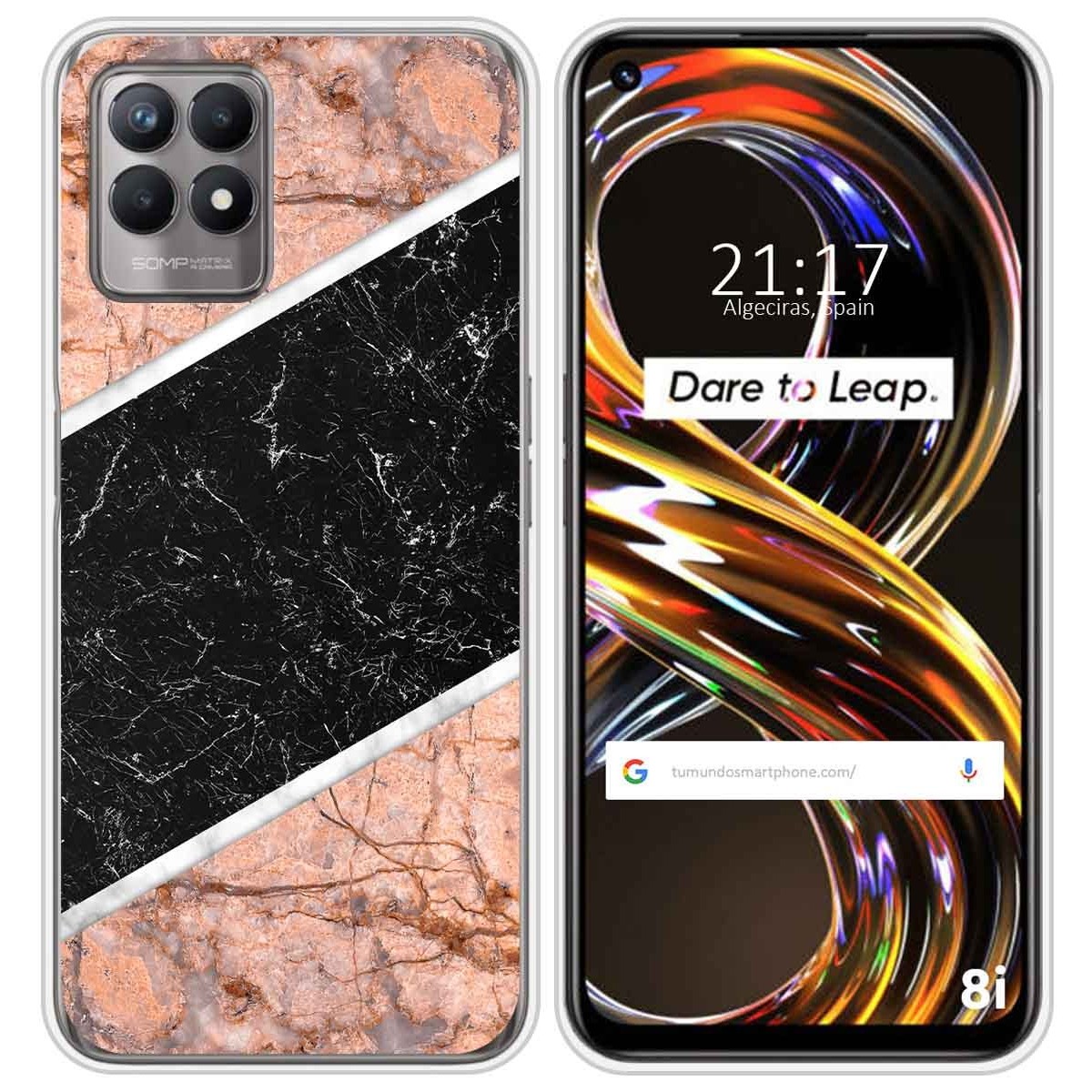 Funda Silicona para Realme 8i diseño Mármol 07 Dibujos