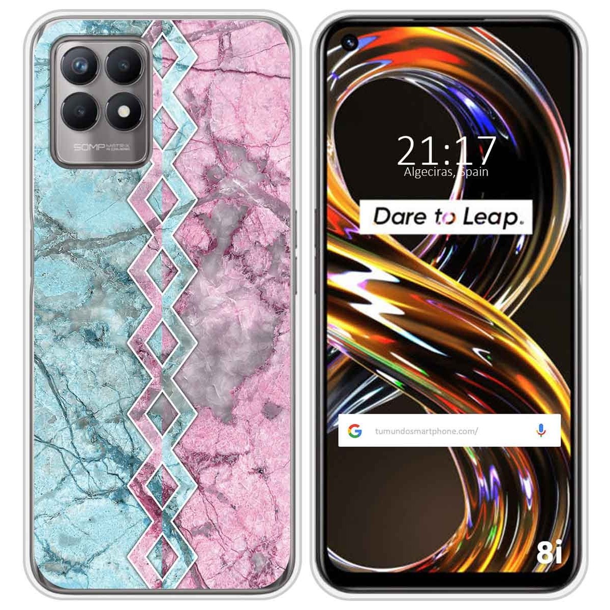 Funda Silicona para Realme 8i diseño Mármol 08 Dibujos
