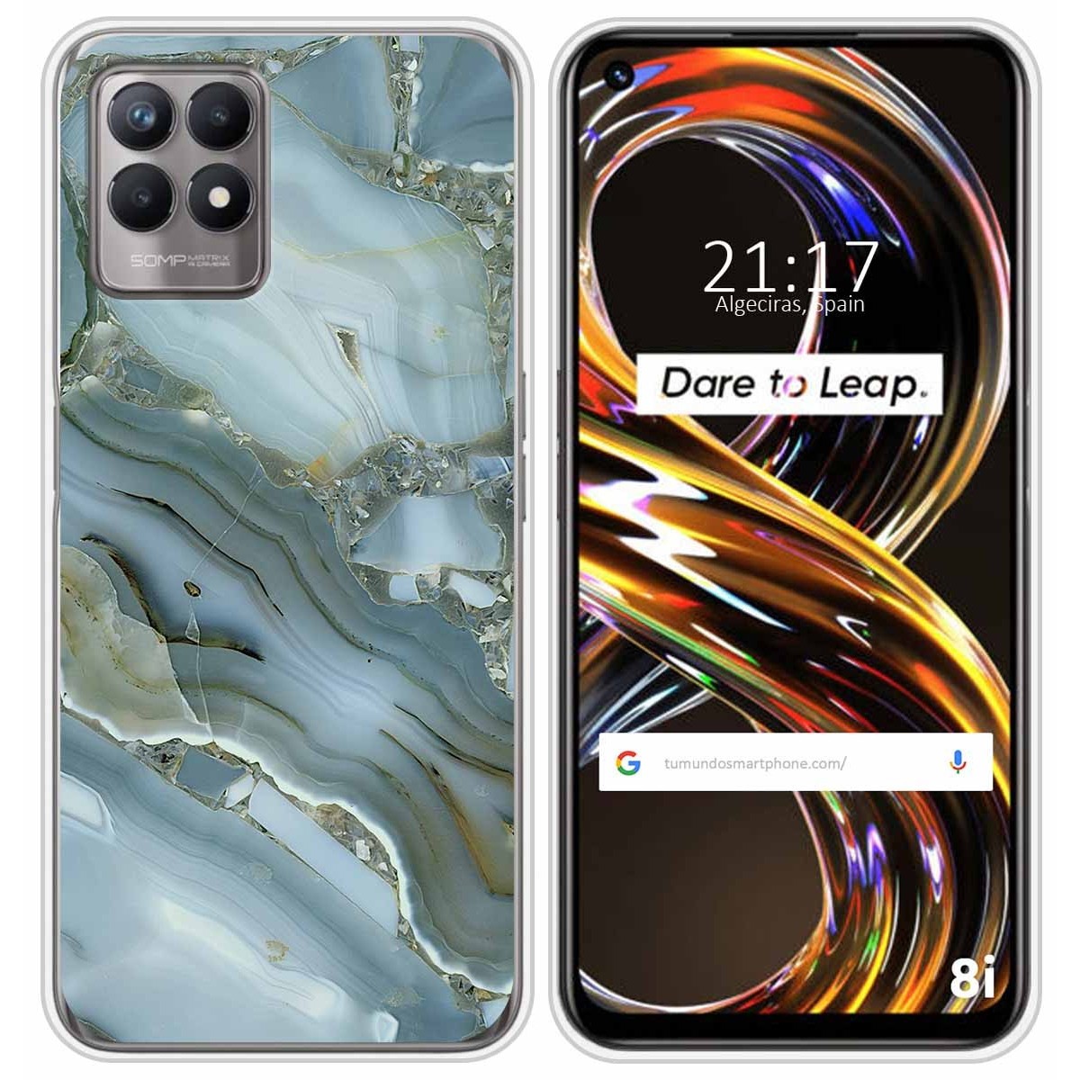 Funda Silicona para Realme 8i diseño Mármol 09 Dibujos