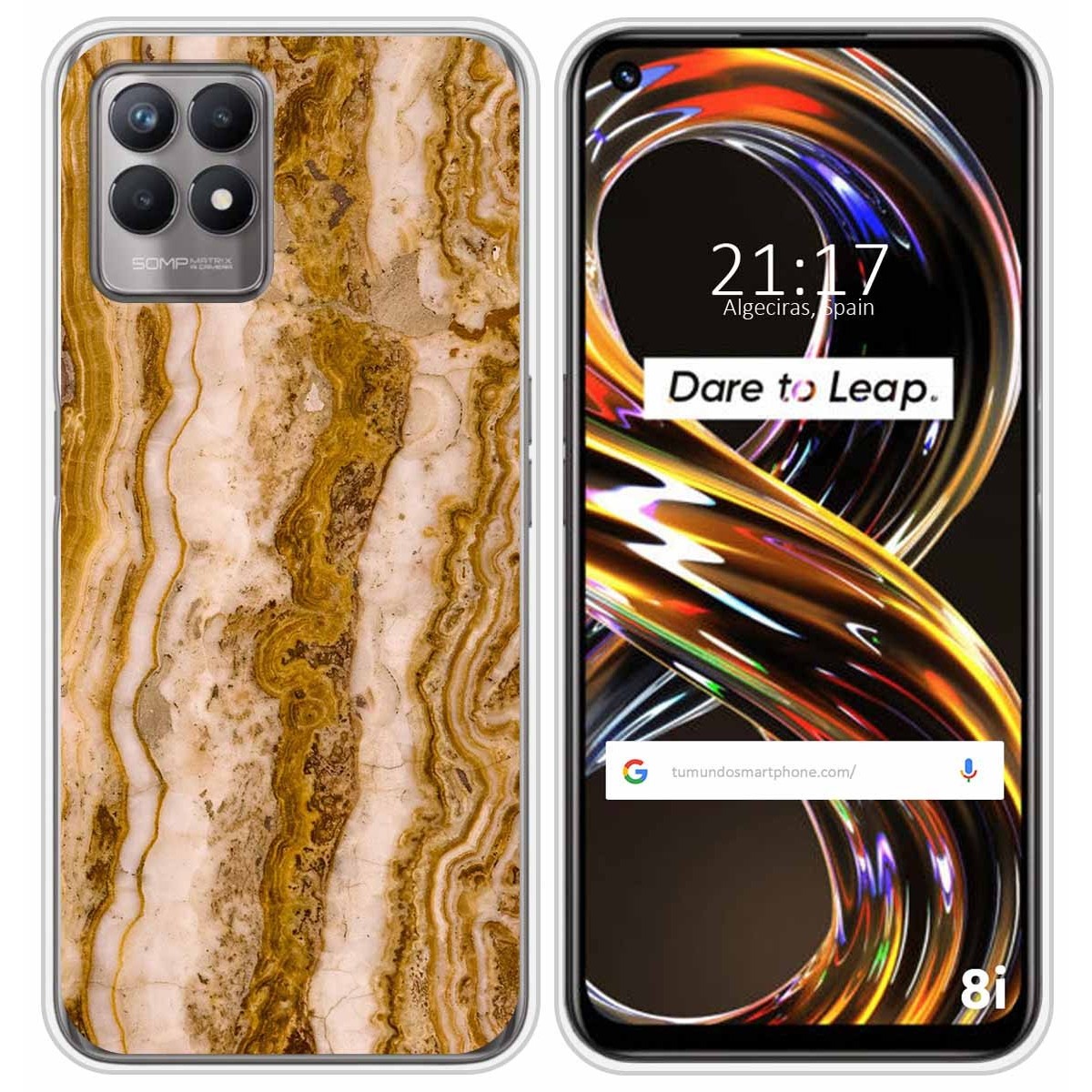 Funda Silicona para Realme 8i diseño Mármol 10 Dibujos