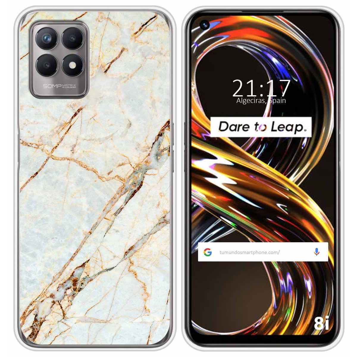 Funda Silicona para Realme 8i diseño Mármol 13 Dibujos