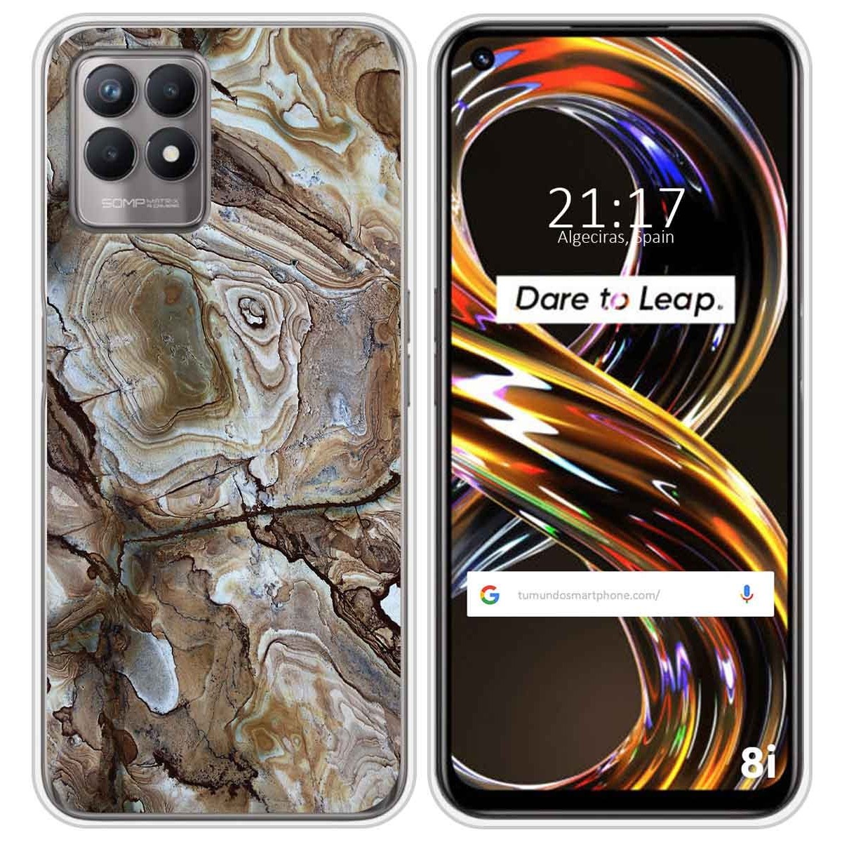 Funda Silicona para Realme 8i diseño Mármol 14 Dibujos